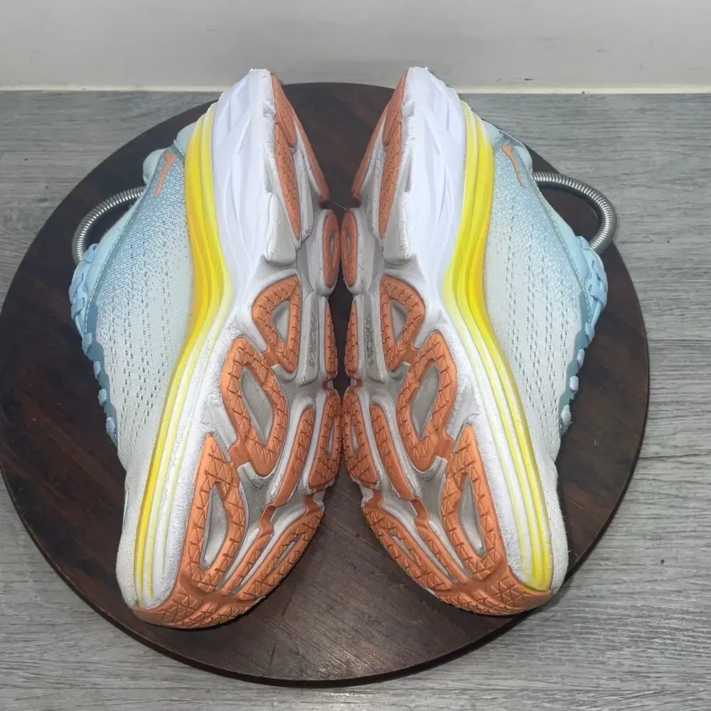 Hoka One One Bondi 8 Womens 6.5 B Shoes Blue Running Sneakers 1127952 SSCA - Picture 7 of 13